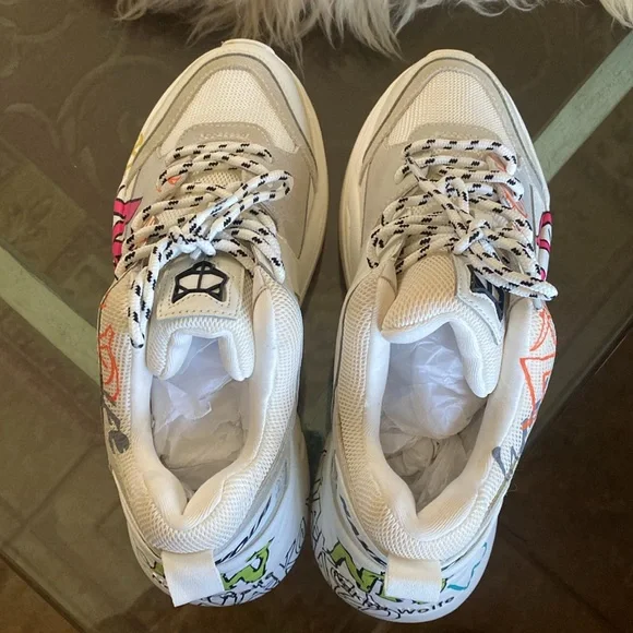 ❤️ NAKED WOLFE (NW)  BRAND NEW LEATHER CHUNKY PLATFORM LIMITED EDITION SNEAKER - Picture 3 of 7